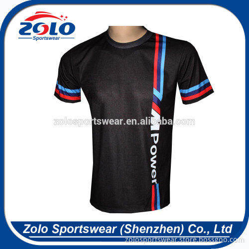 Custom Microfiber Polyester Breathable Men's Sublimation Racing Shirts